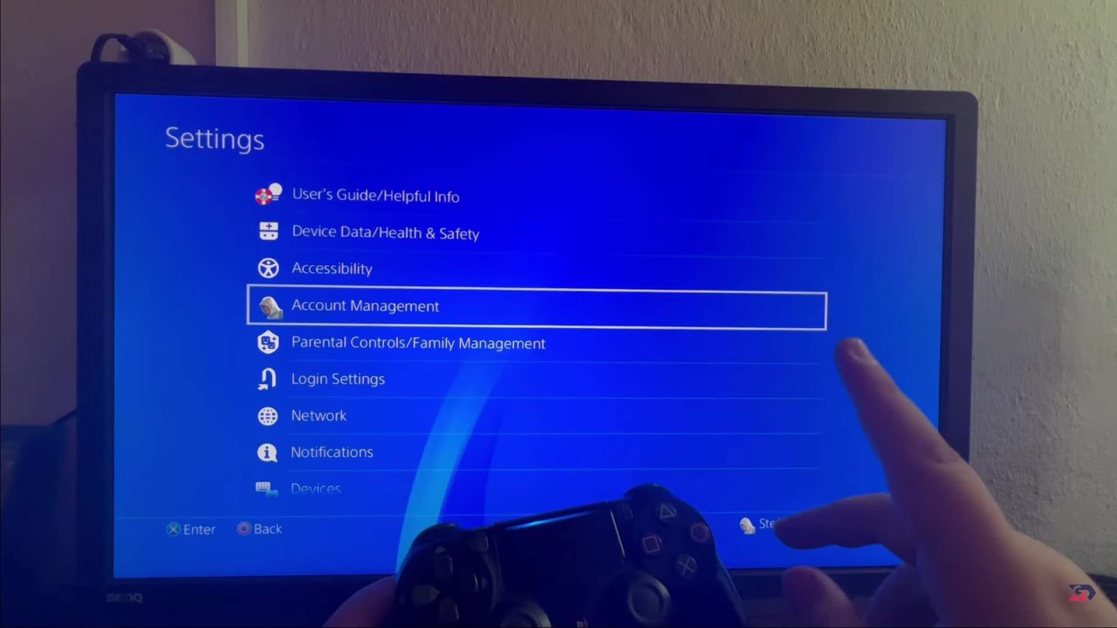Process of changing password for PlayStation Network (PSN)