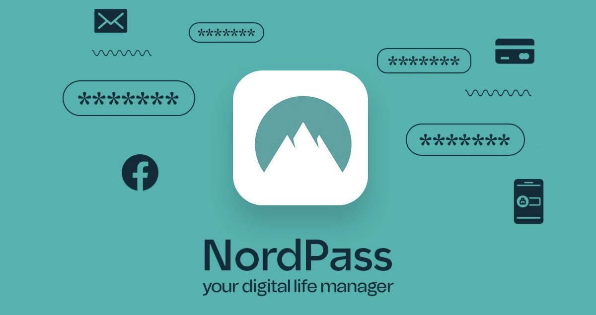 NordPass logo with password elements