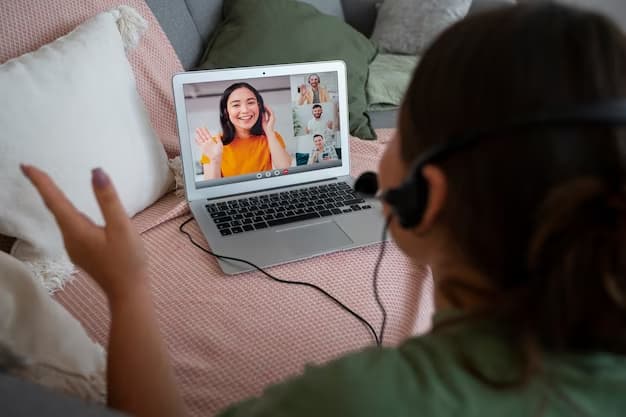 People socialize at Zoom online