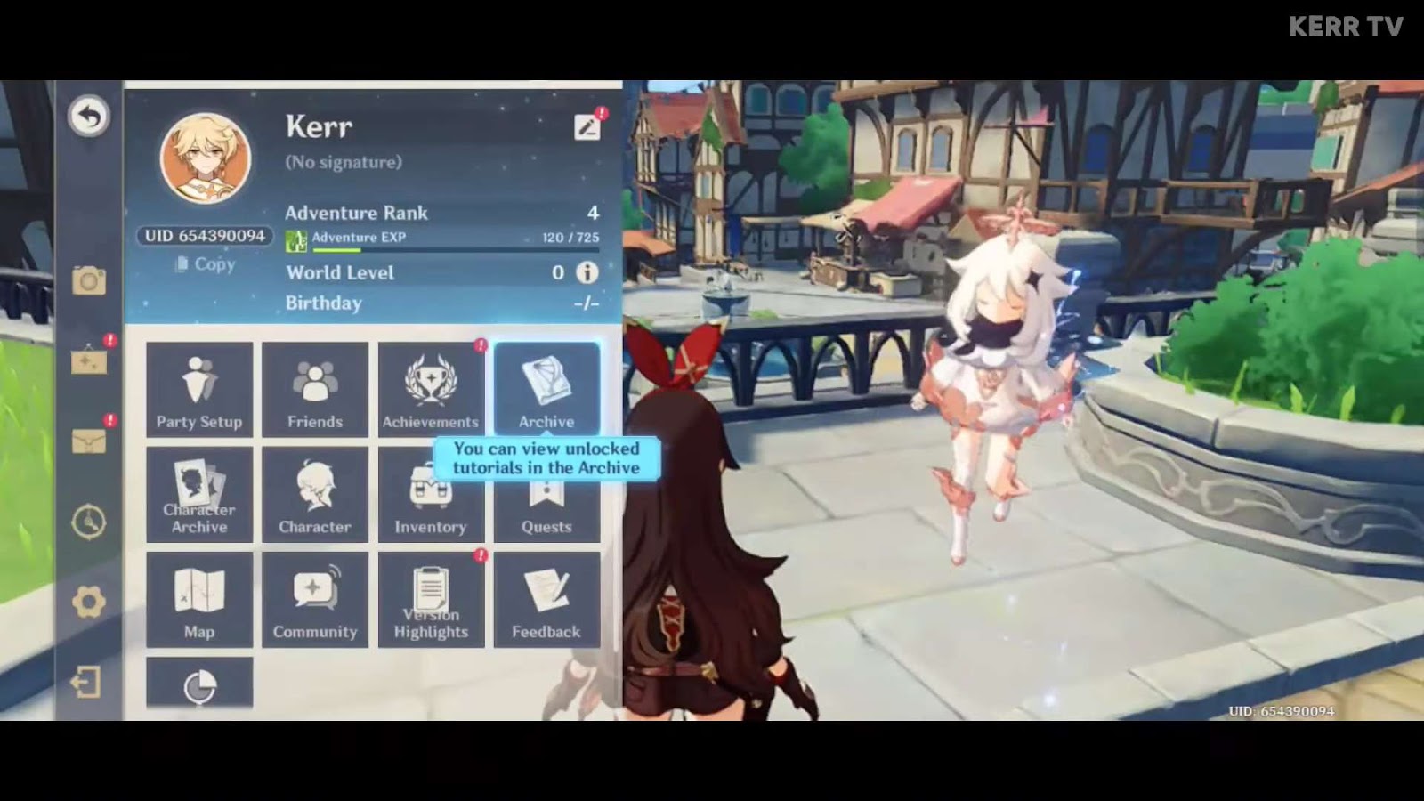 Genshin Impact interface