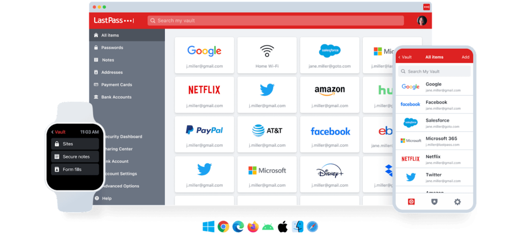 LastPass homepage